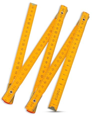 Regla plegable de doble cara de 1 metro, regla plegable de madera dura para ingenieros carpinteros, herramienta de medición de madera portátil para carpintería para manualidades