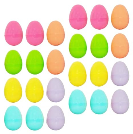 LIXSAZSE 24 cajas de familiares con huevos rellenables para sorpresa de niños y regalos de fiesta, cestas de regalo, rellenos y artículos para fiestas.