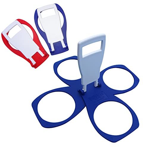CarryAround fällbar kopphållare (2-pack) kaffe/läsk/pint/öl/dryckeshållare – robust återanvändbar fickstorlek – festivalnödvändighet – enkelt och säkert för varma drycker – 3 eller 4 koppars position
