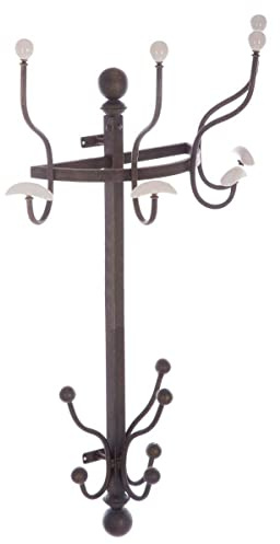 Atmosphera - Wandgarderobe Kugel - Metall - schwarz 58 × 87 cm - Schwarz