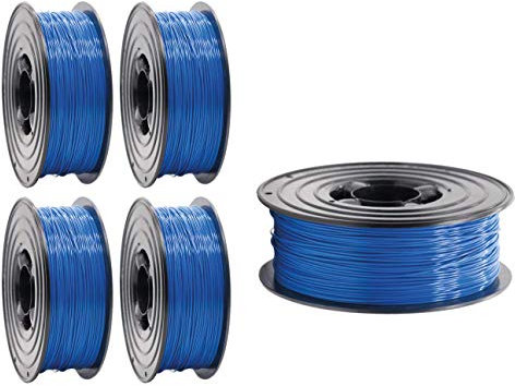 PLA Filament 1,75mm 3D Drucker oder Stift 5 er Set 5x 1Kg Blau
