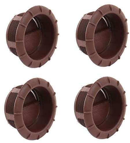 Truma Endstück Warmluftaustritt 65mm Warmluftrohre verschließbar (4X Braun)