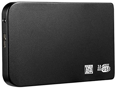 Dbtxwd Disco Duro Externo Portátil, Expansión Disco Duro Externo Portátil USB 3.0 Almacenamiento De Copia De Seguridad HDD para PC, Mac, Escritorio, Computadora Portátil, Windows, Linux,Negro,2TB