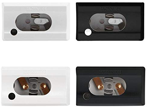 Lamp Bases S14S/S14D Lamp Holder AC85-250V Mirror Wall Light Socket Base Adapter - (Color: White; Base Type: S14S)
