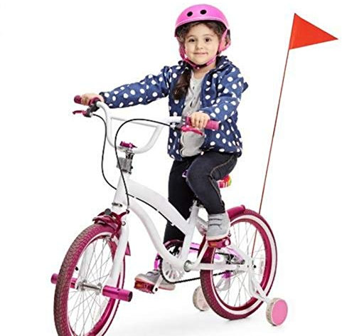 HUANRU Sicherheitswimpel teilbar 120 cm Fahrradfahne Fahrraf Fahne Kinderfahrrad Kinder Fahrradwimpel Wimpel-fahrradwimpel(rot)