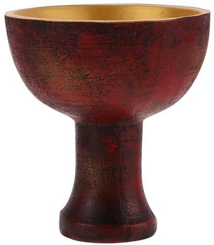 Heilig Gral Zubehör Golden Rot Harz Holy Tasse Halloween Verkleiden Kostüm Prop für Halloween Kleidung Merchandise Sammlung Geschenk