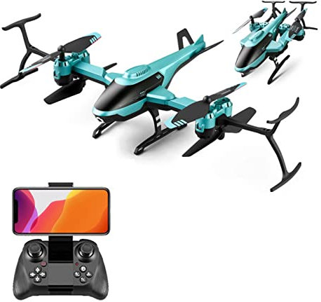LANGZDHE Drone per Fotografia Aerea 4K, Drone con videocamera HD 4K, Due batterie, Segnale ad Alta frequenza da 2,4 GHz, Trasmissione di Immagini HD Wi-Fi