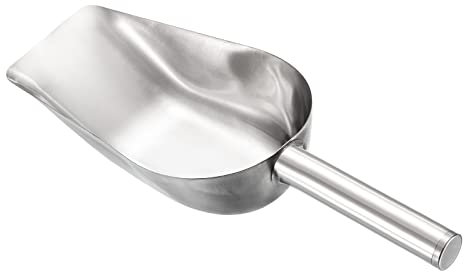 PATIKIL Glace Cuillère, Inox Acier 9.8x2.8 Petit Glace Tissuant Utilité Pelle pour Cuisine Tige Fête, Argent