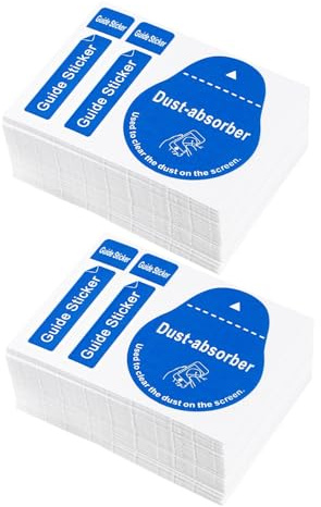 ULDIGI 200pièces Autocollants Dépoussiérage Écran Lcd Pour Téléphone Et Tablette Stickers Nettoyants Pratiques Et Hygiéniques
