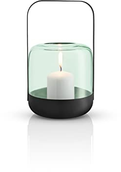 EVA SOLO | Acorn Windlicht |Elegantes und dekoratives Windlicht aus mundgeblasenem Glas und pulverbeschichtetem Stahl | Mint Green