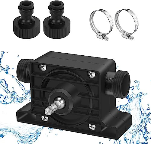 Pompa d'acqua Pompa Travaso Liquidi Mini Pompa per Acqua Domestica Con Due Connettori Pompa Centrifuga Il Trasferimento Olio Fluidi Diesel Pompa per Fontane da Giardino