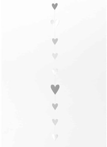 Räder Papierkette 'Silberherzen' L: 140 cm Dekokette Design