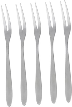 LIFKOME 5piezas Tenedores De Cóctel De Acero Inoxidable Tenedores Para Fruta y Postre Para Servir Tartas El Hogar