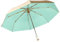 erised's bifrost Golden Compact Folding Travel Umbrella,Ergonomic Handle Automatic Open Close,Lightweight Portable Backpack,Sun Rain,8 Ribs,Men Women,UPF 50 UV Protection（Bright green）