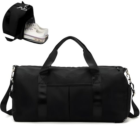Sporttasche für Herren, Reisetasche mit Schuhfach und Nassfach, wasserdicht, Trainingstasche, Wochenend-Schwimmtasche, Fitnesstasche, Sport, Reisen, Fitnessstudio, Fitness, Handgepäck, 25 l, für