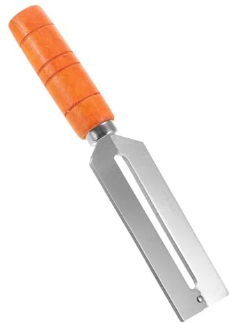 Amosfun Pelador De Patatas Mango De Madera Acero Inoxidable Para Cocina Profesional y Doméstica