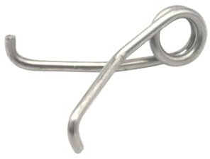 2/5pcs Stainless Steel Needle Nose Pliers Torsion Spring Wire Diameter 1.6mm Outer Diameter 8.5mm Repair Spring Silver(2pcs)