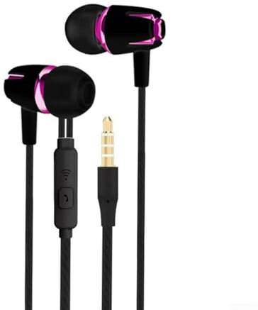 Auriculares intrauditivos con tecnología de cancelación de ruido de alto rendimiento para cada uso (negro y rosa)