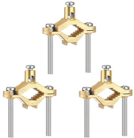 Morsetti di messa a terra in ottone con viti Morsetti elettrici resistenti alla corrosione per tubi in rame e morsetti di messa a terra resistenti alle aste metalliche