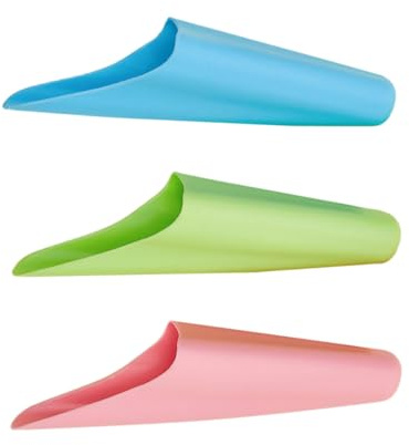 COLLBATH Set 3 Pale da Giardinaggio in Plastica Colorate Palette per Piantare Piante Grasse Tazze per Trapianto e Dosaggio Terriccio Utensili Leggeri per Orto e Bonsai