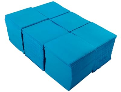 Hostelnovo - 600 pezzi di tovaglioli turchesi da tavolo - carta usa e getta - micropunto - 10 x 10 cm (piegata) e 20 x 20 cm (aperto) - Ideale per eventi di catering, bar e feste