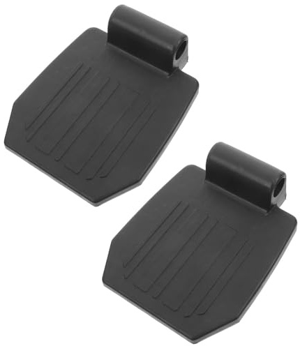 Happyyami Erhöhung der stabilen Rollstuhl Fußstütze 2 Stück schwarz, ergonomisches Design für Menschen mit Mobilitätseinschränkungen, Adapter 0,87in Durchmesser