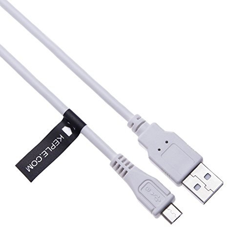 Keple Micro USB Kabel Kompatibel mit Sony Digitalkamera DSC-HX300, DSC-HX30V, DSC-HX400, DSC-HX400V, DSC-HX50, DSC-HX50V, DSC-HX60, DSC-HX60V, Canon PowerShot SX730, SX720 HS, SX620, (1m Weiß)