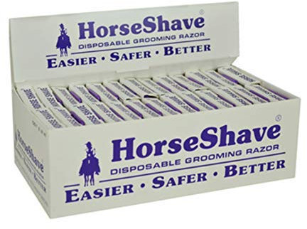 Horse Shave Einweg-Pflege-Rasierer, Violett, Kunststoff, modern, 6er-Pack für Pferdebesitzer und Hundefriseure