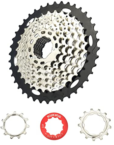 CYSKY Cassette de 8 velocidades 11-40T para Bicicleta de montaña, Bicicleta de Carretera, MTB, BMX