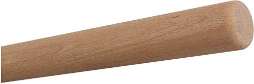 TIBU Buche unbehandelt Holz Handlauf Geländer 30-500 cm Wandhandlauf Wand Treppe ohne Halter, Länge: 1500 mm / 150 cm / 1,5 m Enden: Radius gefräst