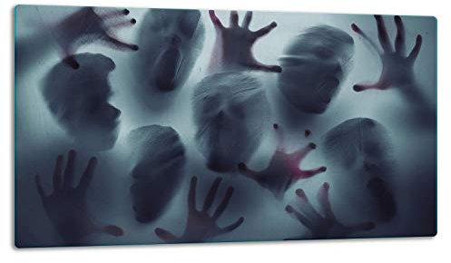 TMK ArtDeko – Schneidebrett Glas – Glasschneidebrett für die Küche 52x30 cm – Robust, Hygienisch & Rutschfest – Glas Schneidebrett – Zusätzliche Arbeitsfläche – Vielseitige Nutzung