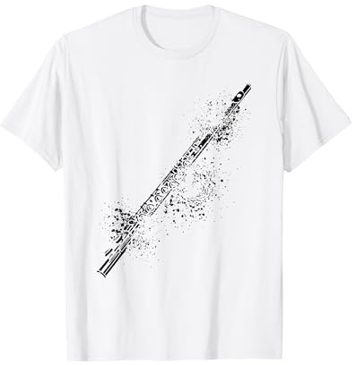 Querflöten Spieler Spielerin | Musik Design | Querflöte T-Shirt