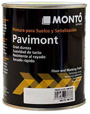 Montó Peinture acrylique au solvant pour sols, terrasses et signalisation. Pavimont (4L, vert 128)