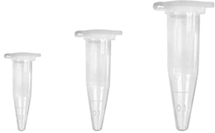 XHBTS Lot de 30 tubes à essai en plastique transparent pour centrifugeuse 0,2 ml, 0,5 ml, 1,5 ml