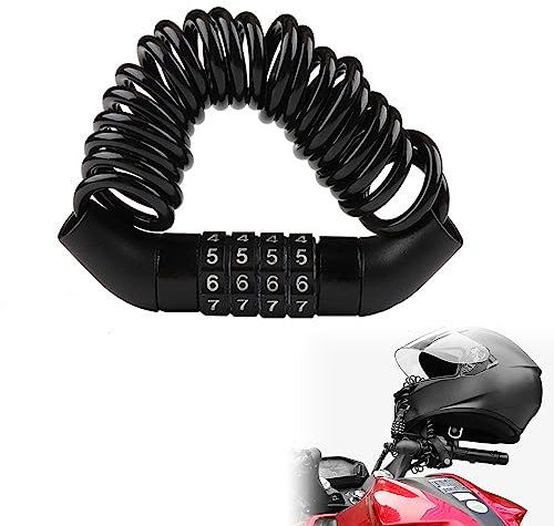 Cadenas pour casques moto et vélo, combinaison de code de sécurité numérique 4 antivol