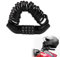 Antivol de Casque, Serrure De Casque De Moto, Antivol Velo, Antivol Portatif à Code de Sécurité à 4 Codes de Sécurité Numérique Câble Antivol pour Casque, Pour Bagages, Bick, Motos, Scooter, Garages