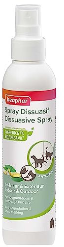 Beaphar – Spray Dissuasif pour Chien et Chat – Anti-dégradations & Anti-marquage urinaire – Protège Votre Intérieur & Votre Extérieur – Contient des Ingrédients Bio – Fabriqué en France – 250ml