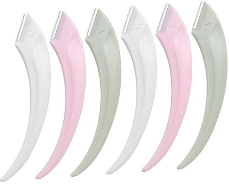 minkissy 6stücke Augenbrauenschneider Aus Edelstahl Für Gesichtshaarentfernung Kompaktes Design Für Damen Und Herren Für Reisen Und Täglichen Gebrauch