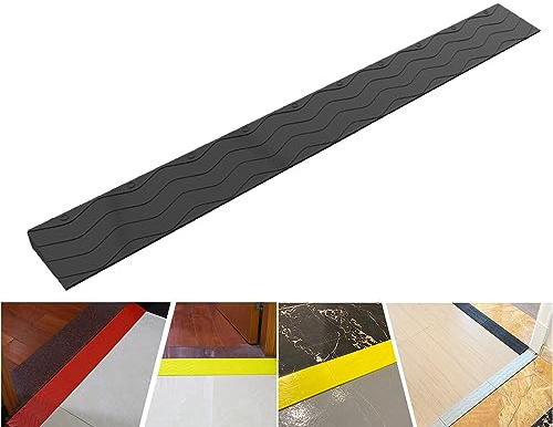 MKYOKO Rampe, TüRschwellenrampe, Rollstuhlrampe TüRschwelle, Hoch 1-10cm, for Drinnen Oder DraußEn, Badezimmer, TüRen, Supermarkteingang, Garageneingang (Color : Negro, Size : 10 * 3cm/4 * 1.1in)