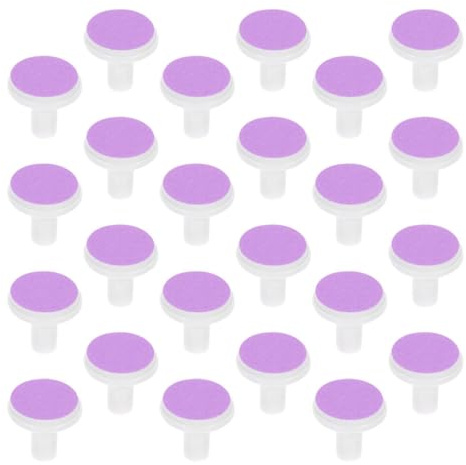 MAGICLULU Pz Testina Di Ricambio Per Lucidatore Per Unghie Teste Elettriche Per Levigare Le Unghie Bambini Teste Di Molatura Chiodi Carta Vetrata Tagliatori Viola Neonato Elettrico