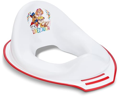 Paw Patrol Toilet Training Range, Portable, Easy Cleaning Anti Stick Lightweight Toddler, White/Red (Paw Patrol Trainer Seat)