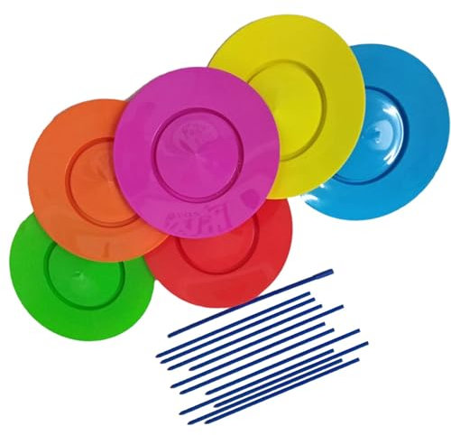 6 stück Jonglier Set Plattenspieler Balance Fähigkeiten Spielzeug Jonglier Requisiten für Party Leistung