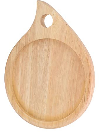 Paletta per Formaggio Multiuso, Pala per Pizza, Tagliere Rotondo in Legno con Manico per Cucina, per Affettare Frutta, Verdura e Carne