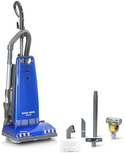 Prolux 9000 Upright Vacuum Cleaner – Powerful HEPA Filtration, Bagged Dust Chamber, Stainless Steel Brush Roll, Onboard Tools, and Brush Roll Control Pedal