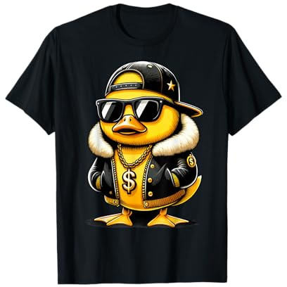Regalo de rapero de patito | Lindo patito como rapero Camiseta