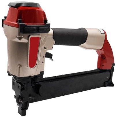 Pneumatic Upholstery Stapler 16 Gauge Pneumatic Stapler N851 7/16-inch Air Staple Gun for Fence Siding Furniture Wood Pallets Assembly Cabinets
