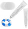 SilverChry Kit Riparazione Piscina, Toppe per Piscina, Colla per Riparazione in PVC 60g + 8 Patch, Riparazione Piscina Fuori Terra, per Materasso Gonfiabile Gommone Piscina Gonfiabile Anello di Nuoto