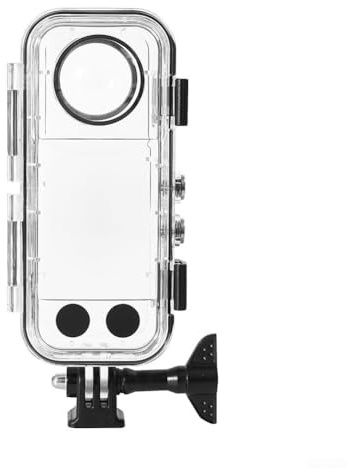 HEBEOT Custodia subacquea impermeabile, custodia subacquea in vetro temperato invisibile per fotocamera subacquea per Insta 360 X4 per immersioni fino a 40 m