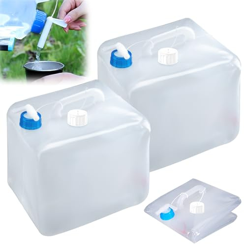 Dwafill Wasserkanne Camping, Faltbarer Wasserkanister 10l 20l, Wasserbehälter 20l Faltbar, Kanister Faltbar für Outdoor, Camping, Wandern