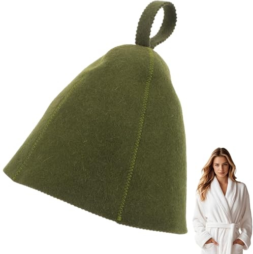 Sauna Hat, Capa de sauna de lana natural para hombres y mujeres, casco aislante ecológico para spa, sala de vapor, casa de baños, herramientas para el hogar cómodas y transpirables